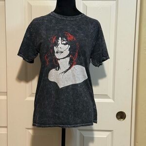 Camila Cabello Graphic Short Sleeve Band Tee - Black